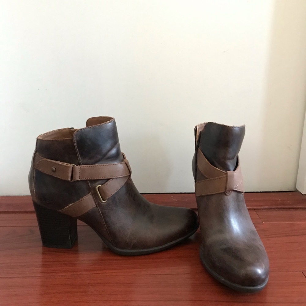 leather 2 inch heeled boot from B.O.C.